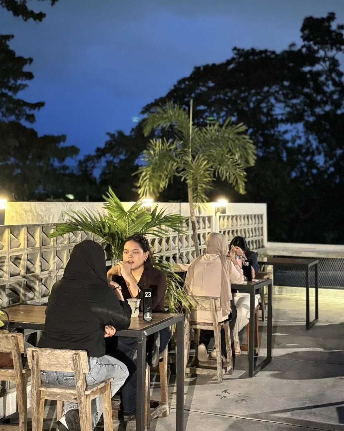 rooftop night